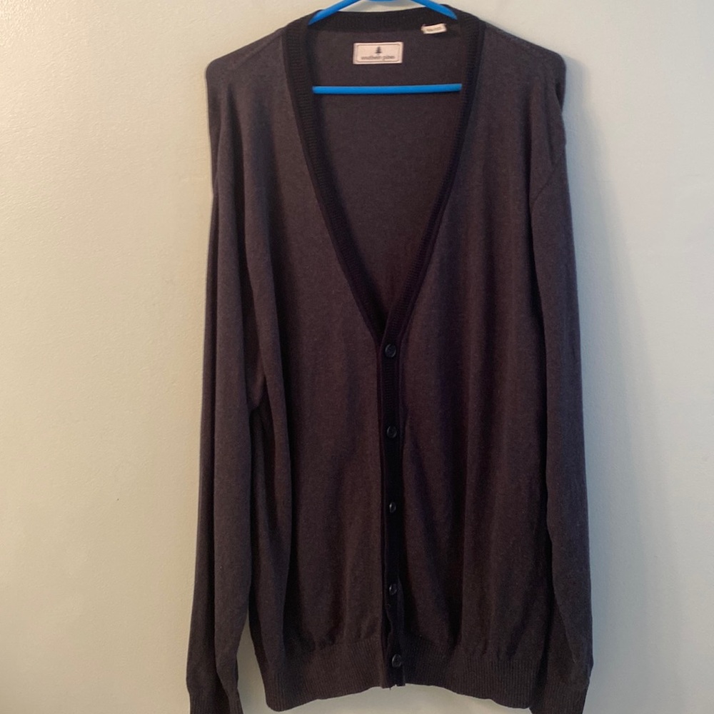 Southern Pines Cotton dark grey/ black cardigan